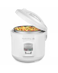 PANELA DE ARROZ ELÉTRICA GOURMET 127V 400W CAPACIDADE DE 5 XÍCARAS COM LED BRANCA CE01